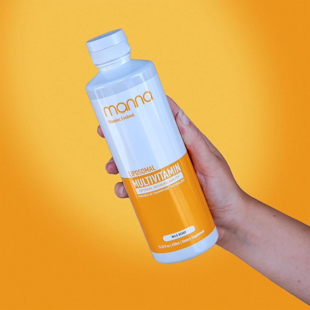 Manna Vitamins Evolved Liposomal Multivitamin - Daglig multivitamin ger 20 vitaminer och mineraler - Multivitaminer för män och kvinnor - ökar immunsystemet, stöder energi och metabolism 3 Pack
