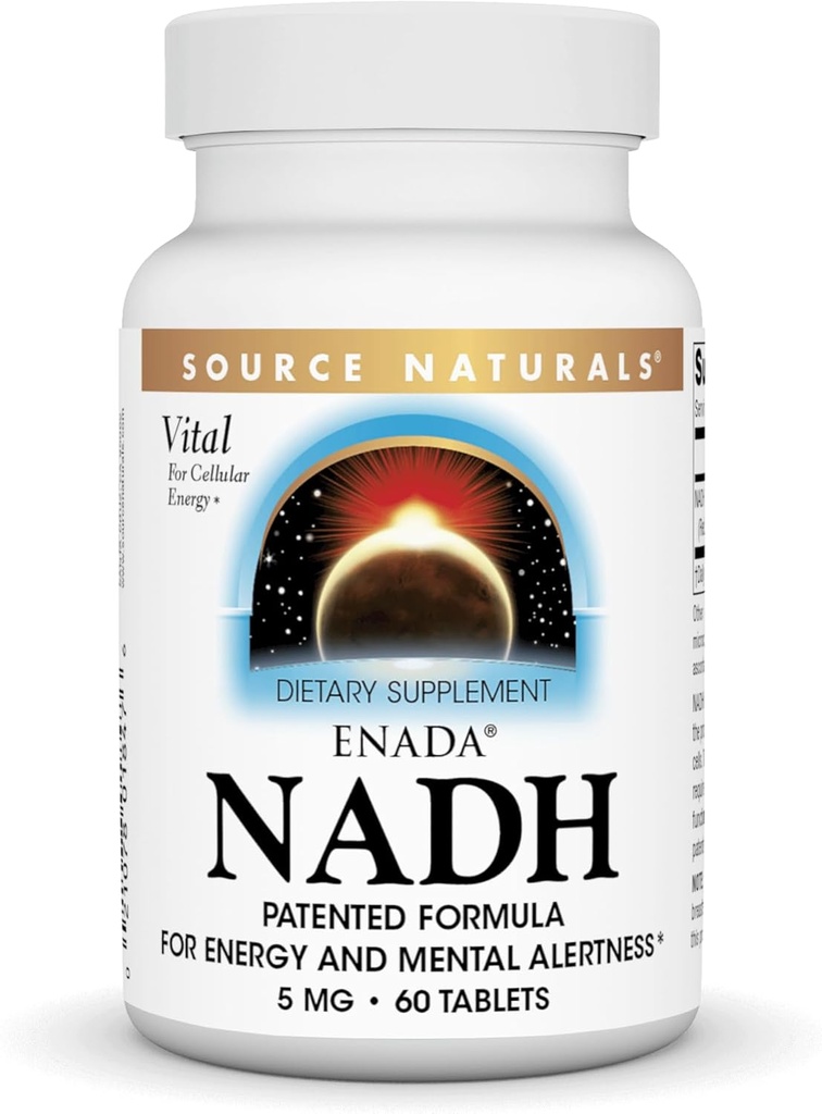 Source Naturals Enada NADH 5 mg, 60 tablettia