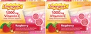 Emergen-C (30 greve, Raspberry Flavor, 1 månad Supply Dietary Supplement Fizzy Drink Mix med 1000mg Vitamin C, 0,32 Ounce Packets, Koffeinfri (Pack av 2)