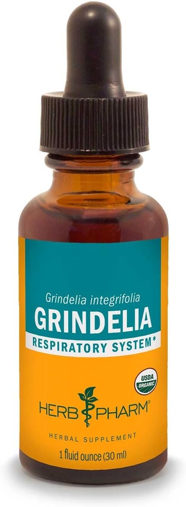Herb Pharm Grindelia Liquid Extract hengitysjärjestelmän tukea - 1 Ounce (DGRIND01)