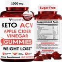 Keto ACV Gummies Advanced Weight Loss - ACV Keto Gummies for Weight Loss for Women and Men - Keto Gummies Supplement - Detox & Cleanse, Digestion - Apple Sider Vinegar - Apple Flavor