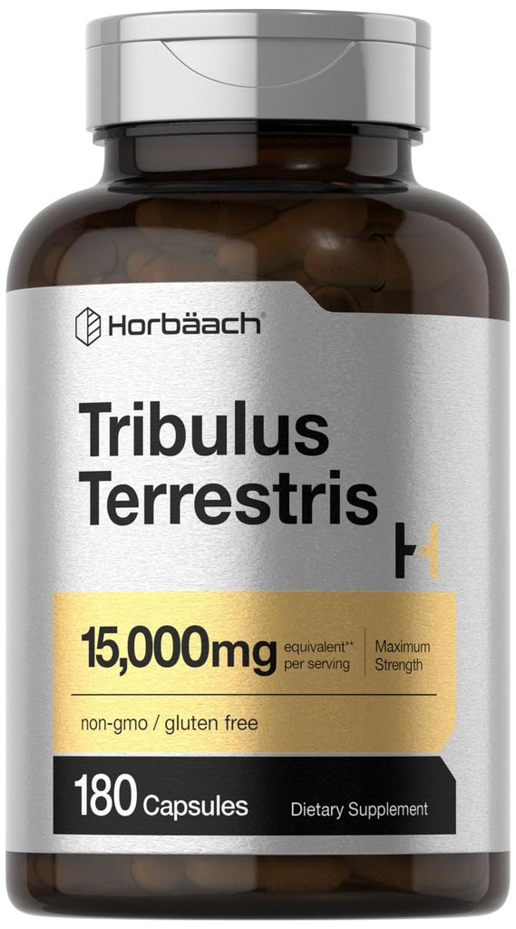 Horbäach Tribulus Terrestris for Men 15000 mg . 180 kapselia.