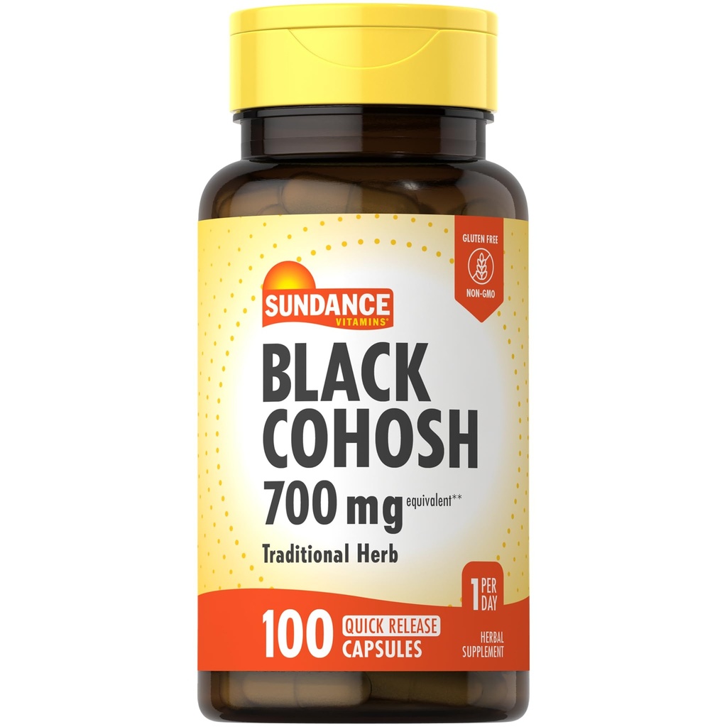 Sundance Black Cohosh 700 mg ... 100 pikarelease kapselit...
