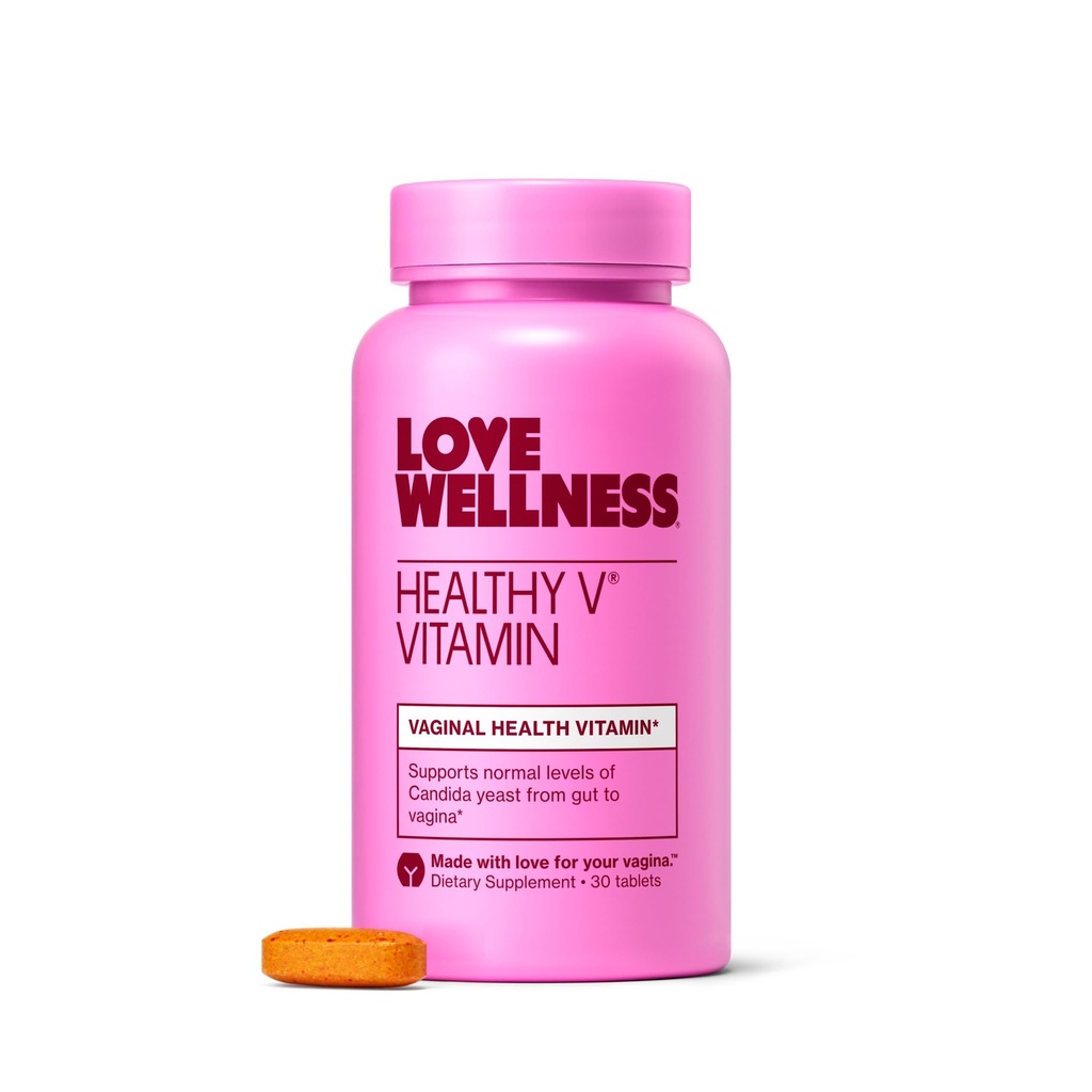 Love Wellness Terve V-vitamiini ... Naisten emättimen terveys täydentää. pH tasapaino, Gut Health & Immuno tuki täydentää... Balance of Candida Hiivan kanssa kurkuma, valkosipuli ja kookosöljy... 30 Count