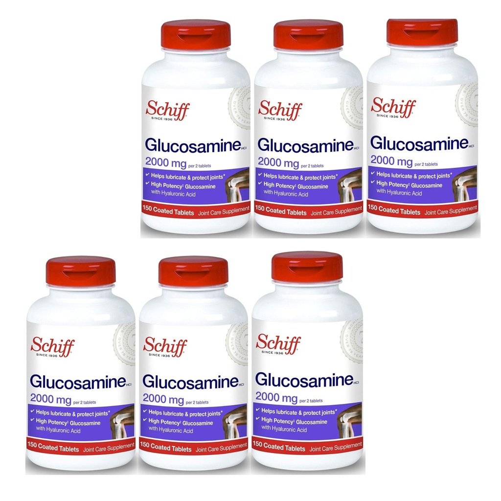 Schiff Glukosamiini 2000 mg ja hyaluronihappo (pakkaus 4)