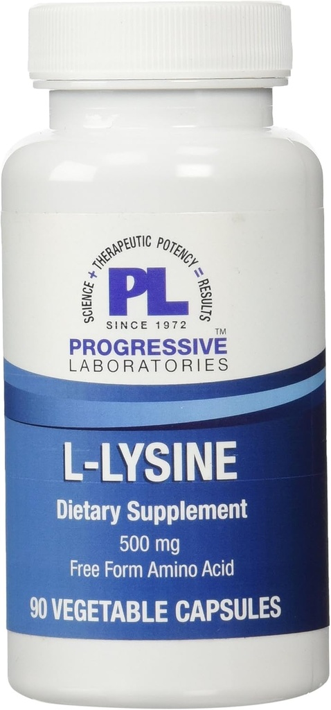 Progressive Labs L- lysiinilisä, 500 mg, 90