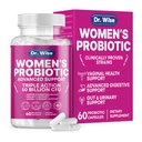Kvinnors probiotiska 50 miljarder CFU - Stöder Digestion, Bloating Relief, Vaginal Odor & pH Balance - Urinary Tract & Gut Health - Clinically Researched Strains - Non-GMO, 60 kapslar