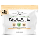 Muscle Feast Grass-Fed Whey Protein Isolate, All Natural Hormone Free Pasture Raised, Whey Isolate Protein Powder for Miehet ja naiset, Puhdas, Gluteeniton, Herkullinen Isolate proteiini - Vanilja, 2lb
