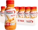Premier Protein Shake MINIS, Caramel, 22g proteiinia, 120 kaloria, 1g sokeria, 8,75 fl oz, 12 kpl pakkaus