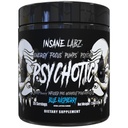 Insane Labz Psykotic Black Edition Mid Stimulant Pre Treenout Powder, Energy Focus Pumput, Ladattu Creatiini Beta Alanine Tauriini Polttoaineena AMPiberry, 35 tarjoiluja (sininen vadelma)