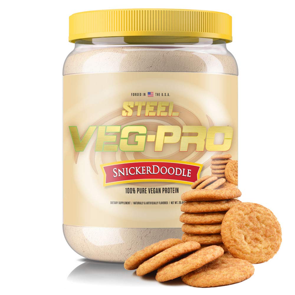 Steel Supplements Veg-PRO | Vegan Protein Powder, Snickerdoodle | 25 portioner (1.65lbs) | Proteinpulver med BCAA Aminosyra | Gluten Free | Non Dairy | Low Carb Formel