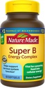Super B Energy Complex, ruokavalio täydentää aivojen solujen toiminnan tukea, 60 Softgelss,...