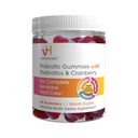 vH olennaiset Probiootti Gummies Prebiootit & Cranberry, voideuute virtsateiden terveys, tukee emättimen Microflora Balance for a Healthy Feminine Tract, 60