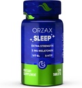ORZAX Sleep - Melatoniini 5 mg, B6-vitamiini ja 5-HTP-lisä - Levollinen uni vitamiinit aikuisille (120 tablettia)