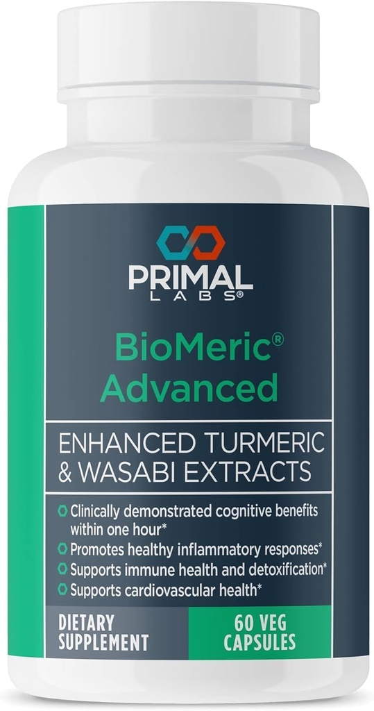BioMeric Advanced - kurkuma- ja wasabiuutteet - 60 kapselia