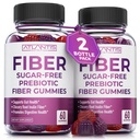 Atlantis Nutrition Sugar Free Fiber Gummies aikuisille - 5G Fiber Supplement suunniteltu 5.4G Prebiootti digestiivinen Blend - Tukee Gut Health & edistää terveellistä digestiota - 2-Pack 120 Gummies