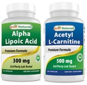 Best Naturals Alpha Lipoic Acid 300 mg & Acetyl L-karnitiini 500 Mg