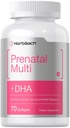 Horbäach Women's Prenatal Multivitamin med DHA, Iron och Folic Acid | 70 Softgels | Non-GMO & Gluten Free
