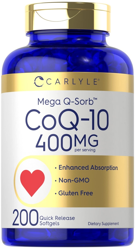 Carlyle CoQ10 400 mg Softgels ... 200 Count...