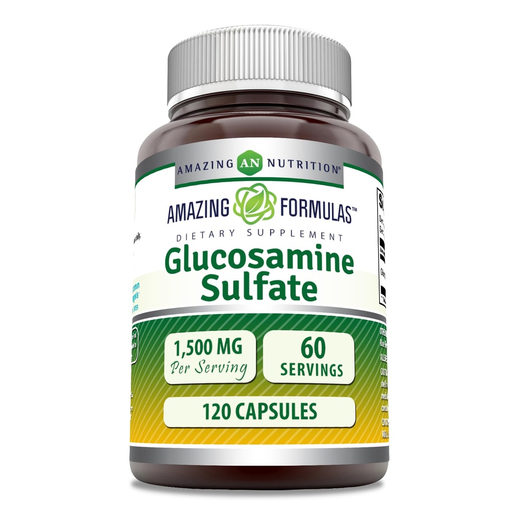 Hämmästyttävä Formula Glukosamiini Sulfaatti Supplement ... 1500 Mg Per Serving... 120 Kapselia...