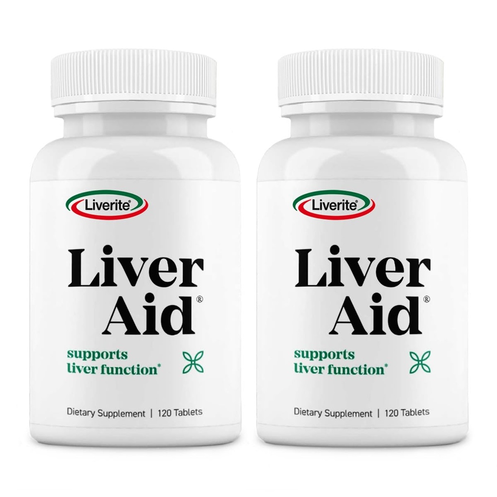LIVERITE Maksa-apu 2-paketti 120 tablettia (Yhteensä 240ct) tukee tervettä maksan toimintaa, fyysistä energiaa ja elinvoimaa.