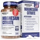 Premium Magnesiumsitraatti 500 mg kapselit (Citrato de Magnesio) Korkea imeytyminen Formula kelated puskuroitu Citrate tukemaan digestion, luun, unen ja lihasten terveys - 120 kapselia