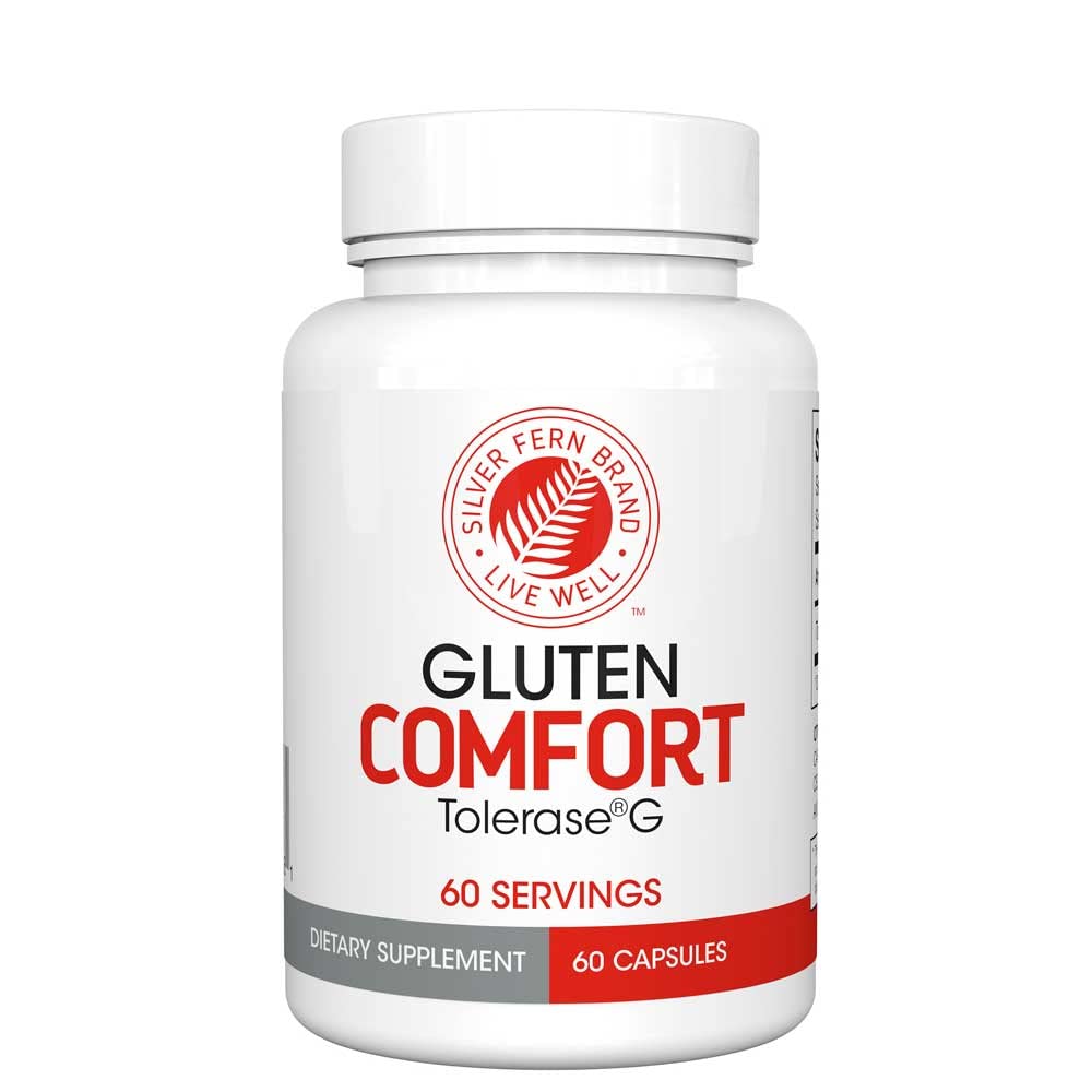 Hopea Fern Gluten Comfort Tolerase G - 1 pullo - 60 kapselia - Dgestive Enzyme valmistettu erityisesti rikkoa alas ja Digesest Gluteeniproteiini