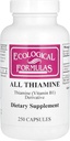 Ekologinen kaava Allitiumamiini B1-vitamiinin kapseli, 50 mg, 250