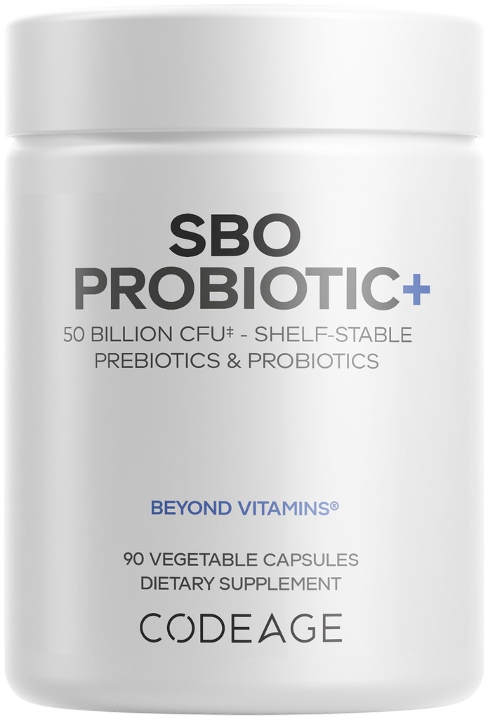 Koodage SBO Probiootit, 50 miljardia PMY per serving, monikantainen maaperä Blend ja orgaaninen fermentoitu kasvitieteellinen Blend, Hyllytabletti, 90 kapselia
