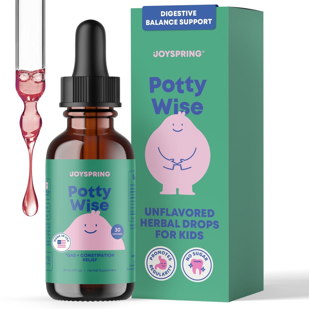 JoySpring potty Wise Drops ... Luonnollinen ummetus Relief for Kids & Toddlers...