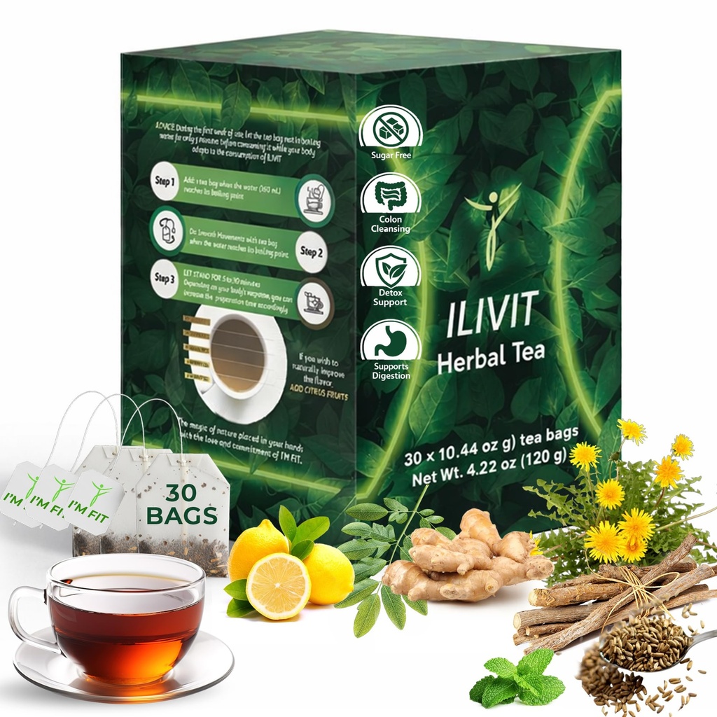 Ilivit Organic Colon Cleanser & Detox Tea