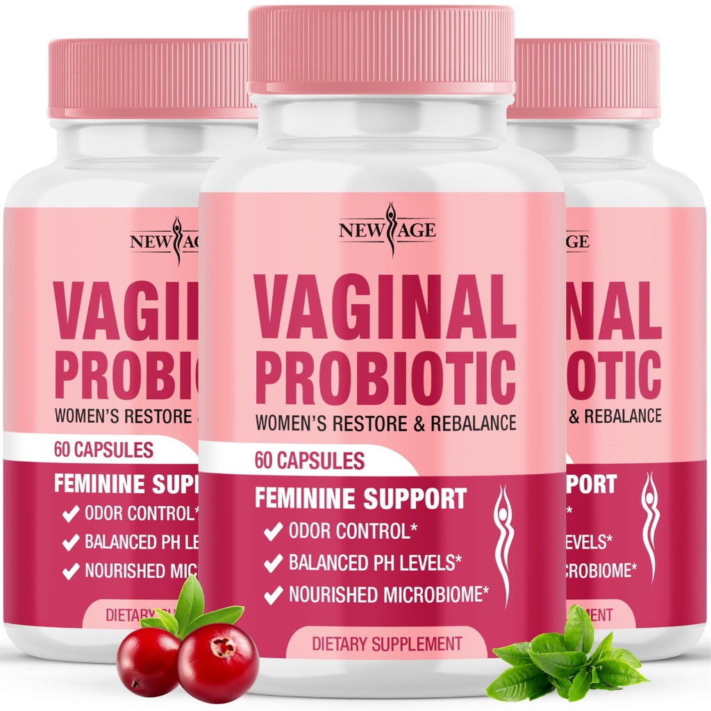 UUSI AGE emätin Probiootit naisille prebiootit, karpalouute, ja Lactobacillus Probiootti Blend, Tukee Terve pH tasapaino, Odor Control, emätin Flora - 180 kapselia