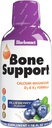 Bluebonnet Nutrition Liquid Bone Support Kalsiumsitraatit, magnesiumsitraatit, D3-vitamiinit, K2-vitamiinit, ei-muuntogeeniset, gluteeniton, soijaton, kosher, 32 tarjoilut, mustikkamaku, 16 Fl Oz (Pack of 1)
