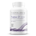 Theralogix Thera- D 2000 D- vitamiinin täydennysosa - 2000 IU (50 mikrog) D3-vitamiinia - 180 päivän annos - Immuunituki täydentää naisten ja miesten - Aids Bone & Heart Health - NSF Certified -180 tablettia
