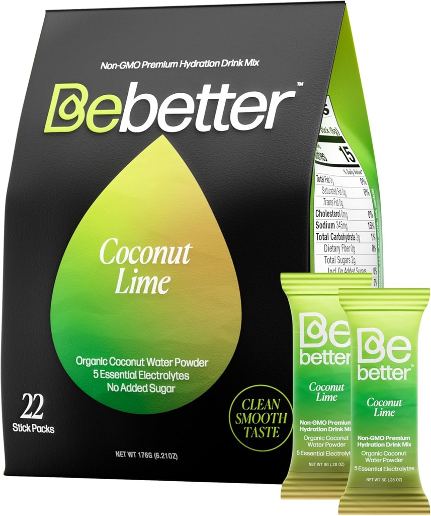 Bebeter Organic Electrolytes Powder Packets ... Päivittäinen Elektrolyyttijuoma Mix...