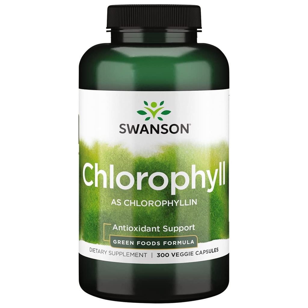 Swanson Veg klorofylli 60MG 300 Veg CAPS