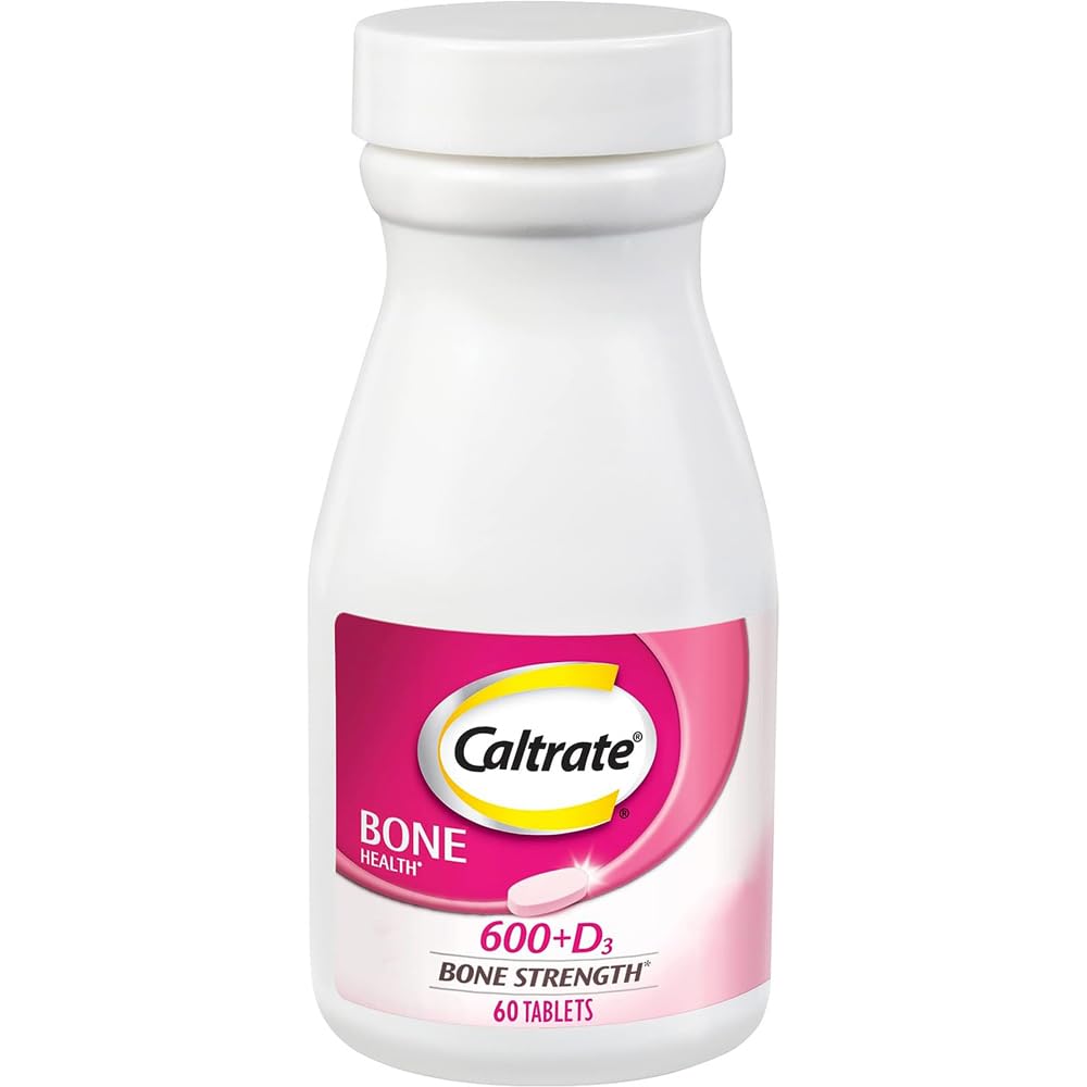 Caltrate 600 Plus D3 kalsium - ja D- vitamiinilisät tabletit, luiden terveyslisät aikuisille - 60