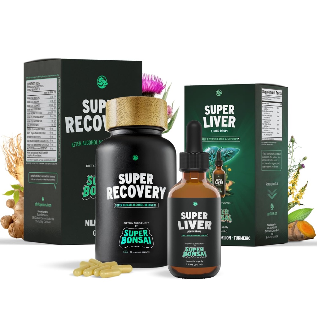 Super Recovery & Super Liver Bundle - Kaikki Natural Liver Cleanse Detox & Korjaus