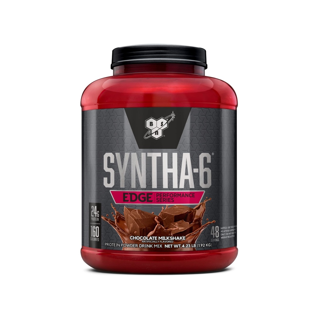 BSN SYNTHA-6 EDGE Protein Powder, Hydrolysed Whey, Micellar Casein, Milk Protein Isolate, Low Sugar, 24g Protein, Chocolate Milkshake, 48 Tarjoukset