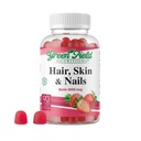 Greenfield Nutritions - Halal Biotin Gummies vitamiini hiukset, iho ja kynnet, tukee rasvan aineenvaihduntaa, hiusten kasvua, vahvat kynnet & kirkas iho, liivate, ei-GMO, ja gluteeniton - 90 Gummies