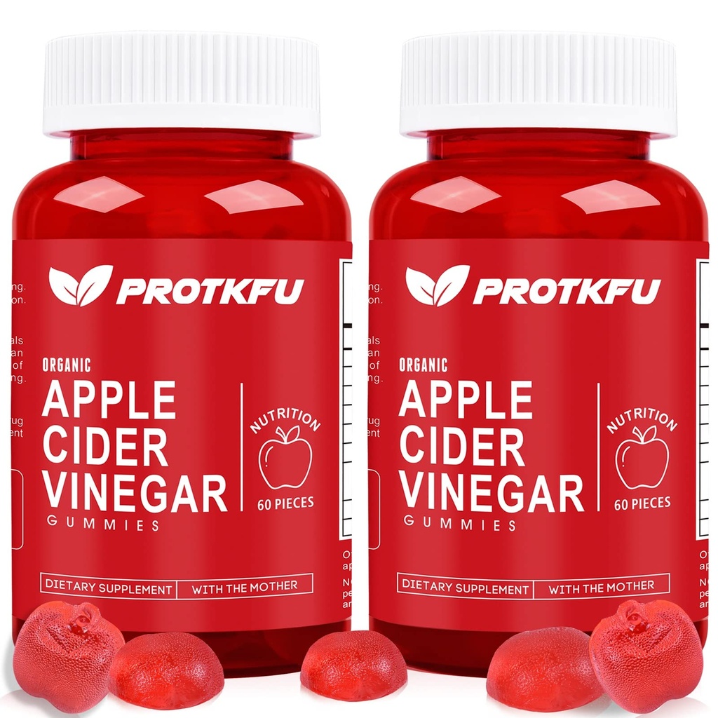 Apple Siideri Viinietikka Gummies, 120 Count Max Strength 1000 mg ACV Gummies with B12 & B6, for Metabolia, Digestion, Detox, Gut & Immuno Health, Vegan & non-GMO, Liivate-vapaa