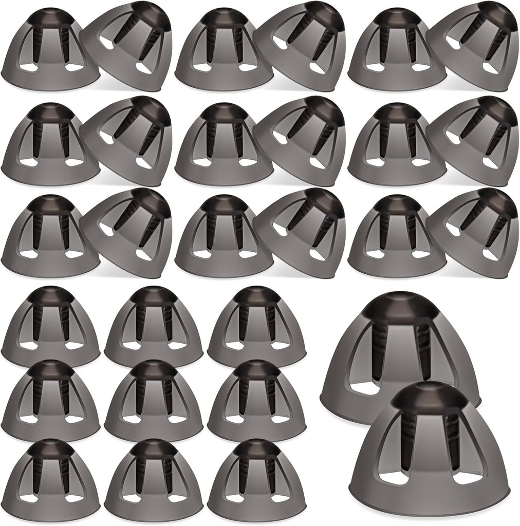 Geiserailie 30 Pcs Hearing Aid Domes 8mm Hearing Aid Open Domes Replacements Medium Open Hearing Aid Tillbehör Kompatibla med GN Resound Hearing Aids Ear Tips