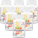 67 500 MG Polyfenoler Supplement - Kraftfulla antioxidanter och polyfenol för åldersförsvar, polyfenol Superfood, Quercetin, Resveratrol, grönt te, växtbaserad och energi, immunstöd, 540 kapslar