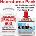 Nerve Relief Cream 8 oz Plus Neuroturna Nerve Support 900 mg ALA