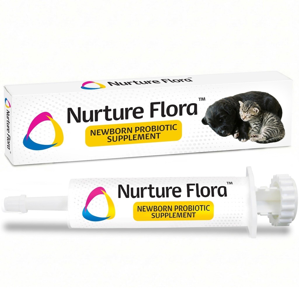 Revival Animal Health Breeder's Edge Nursure Flora koiranpennuille ja kissanpennuille Kosteuslisä koiranpennuille ja pennuille Proteiini & Vitamiinit & Mineraalit Helppo kaivaa 30 ml Helppo annostella