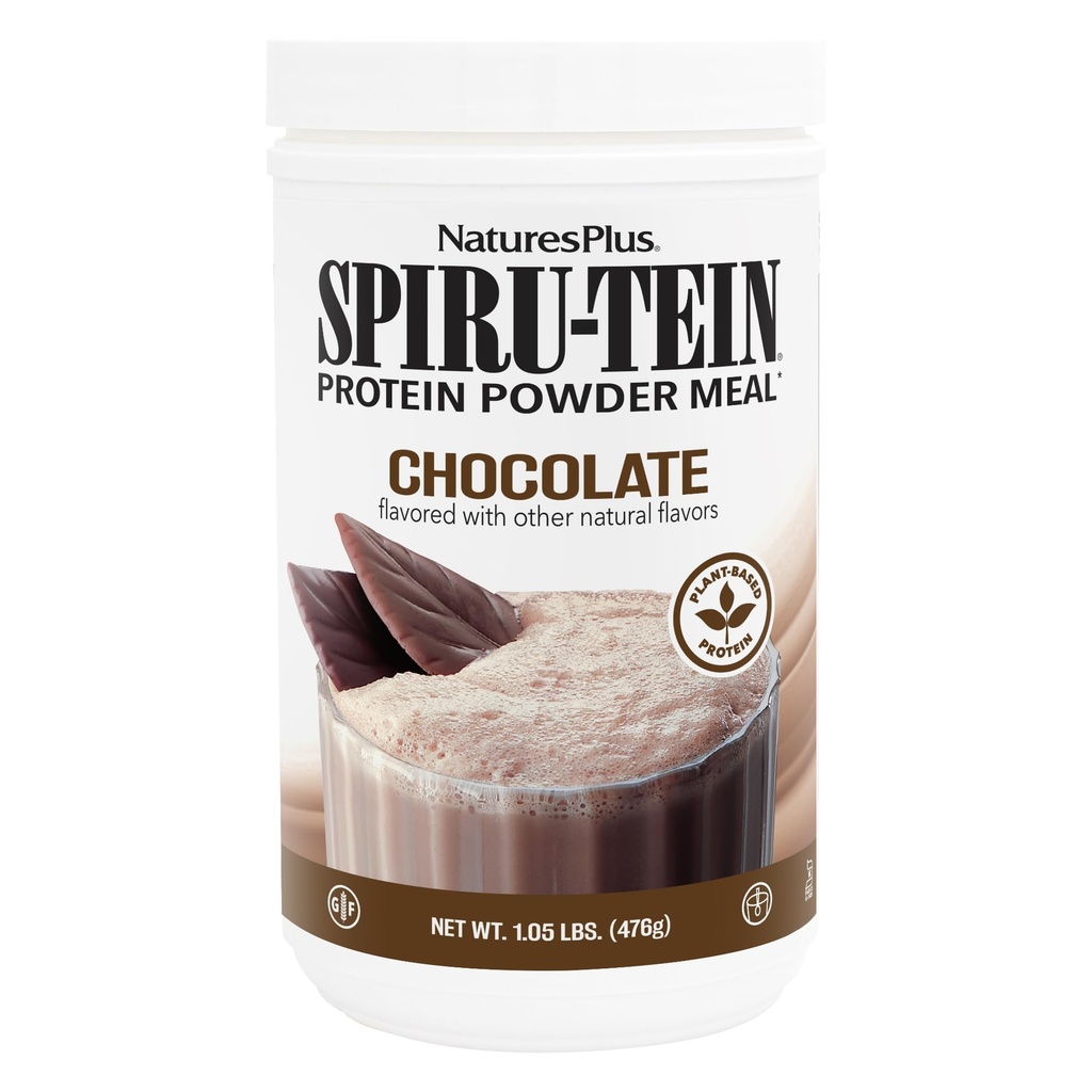 Natures Plus SPIRU-TEIN, Chocolate - 1,05 lb - Kasviperäisen proteiinin Shake - Ei-GMO, Kasvissyöjä, Gluteeniton - 17 Tarjoukset yhteensä
