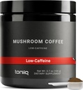 Toniq Low-Caféine Mushroom Coffee - Ultra High Potency 10:1 Tiivisteuute - Kolumbialainen lähdepapuja 10 Sienten Blend, Leijonan Mane & Cordyceps - Toiminnallinen kahvi Vaihtoehtoinen