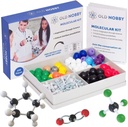 Opinnot Chemistry Model Kit - Old Nobby 240 Pc Molecular Set Organic Chemistry for Students - Complete Molecular Model Kit for STEM, Visualising Atoms, Bonds and Structures