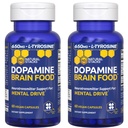 Dopamiini aivot Ruoka - 650 mg L-tyrosiini täydentää - Dopamiini täydentää Focus & Mental Drive - Tukee mielen energia - välittäjäaine Tuki B-vitamiinit - 120 kapselia