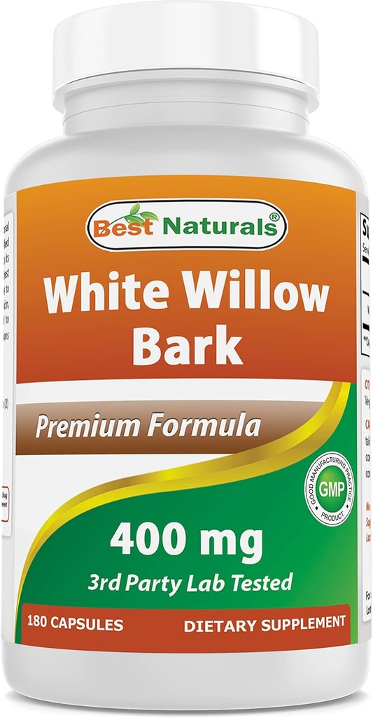 Best Naturals White Willow Bark 400 mg 180 kapselia